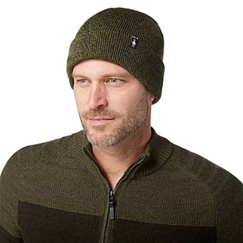 Smartwool | Unisex Cozy Cabin Hat Winter Moss OS Beanie Merino Wool - Picture 2 of 7
